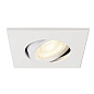 1007185 SLV UNIVERSAL DOWNLIGHT cover IP20 white E встраиваемое квадратное кольцо — фото 7