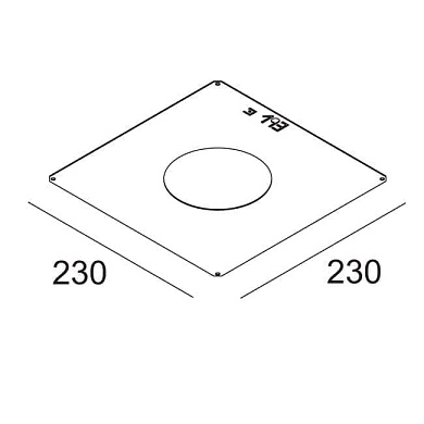 PLASTERKIT 193 монтажная рамка Delta Light