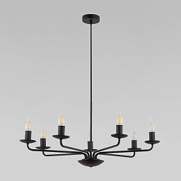 a065125 TK Lighting Limal подвесная люстра со свечевидными лампами на изогнутых рожках