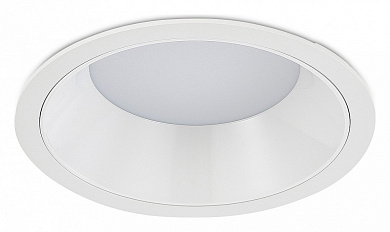 встраиваемый потолочный светильник белый с глубоким посадочным корпусом