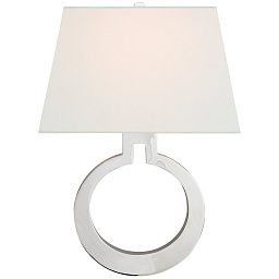 EU-CHD2970 Visual Comfort Ring настенный светильник с круглым декоративным кольцом и текстильным абажуром
