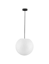 White Fiber Resin Black Canopy & Cable LED E27 1x12Watt 100-240Volt IP65 Bulb Excluded D:40 H:200 cm