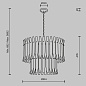 Подвесной светильник Maytoni Shiver MOD539PL-09MG — фото 3