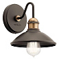 Clyde 1 Light Wall Sconce Olde Bronze настенный светильник 45943OZ Kichler — фото 1