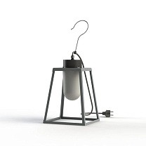 Lampiok 1 N° 1; Frosted glass E27 52W Plug; Silk grey