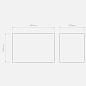 Абажур Astro Lighting Rectangle 400 бежевая ткань — фото 3