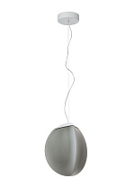 подвесной светильник с зеркальным плафоном серого оттенка