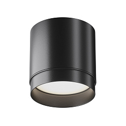 C088CL-GX53-B Maytoni Polar потолочный цилиндрический светильник черного цвета
