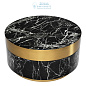 112251 Coffee Table Caron faux black marble brass finish Eichholtz