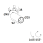 24150 9200 B-B Delta Light  Spy 39 Clip Focus встраиваемый точечный светильник — фото 1
