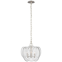 Loire Petite Chandelier полированный никель с прозрачным стеклом стриэ