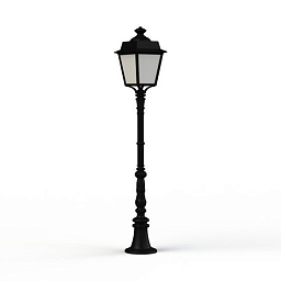150030000 Roger Pradier Place Des Vosges Evolution садовый фонарь на стойке с куполообразным плафоном чёрного цвета