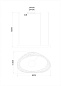 A1847SP-46BK Arte Lamp Cinta подвесная люстра LED 1х46W 2300Lm 4000K — фото 2