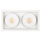 Встраиваемый карданный светильник Arlight CL-SIMPLE-S148x80-2x9W — фото 2