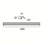 HALFPIPE Светодиодный настенный светильник из алюминия Linea Light Group PID314140 — фото 14