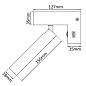 1400/707 CLT 228 Crystal lux Бра 1х3W/6W/9W LED Черный