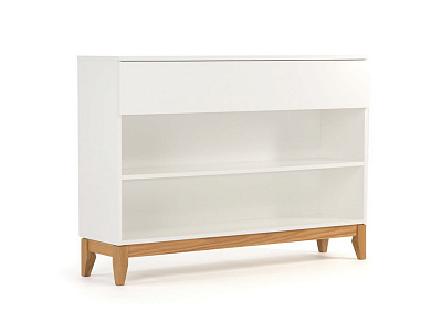 Blanco Книжный шкаф/консольный стол из ДСП с меламиновым покрытием Woodman