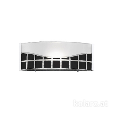 настенный светильник прямоугольный с решетчатым рассеивателем