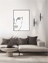 Sandy Black Aluminium LED 11Watt 220-240Volt 507Lm IP20 3000K Light Up & Down L:2.5 W:7 H:30 cm