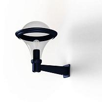 Dallas N° 2; Smoked polycarbonate E27 75W Detector; Steel blue