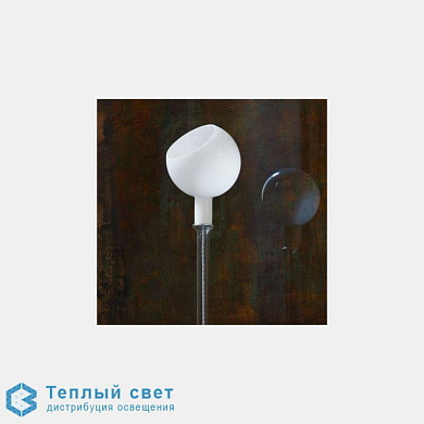 настольная лампа с белым круглым абажуром