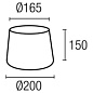 PAN-157-05 Leds C4 Shade Round Ø200mm