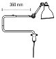 Настенный светильник Lampe Gras N°303 DCW éditions, чёрный N°303 BL-BL — фото 3