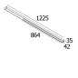 ALINER 125 930 B черный Delta Light накладной потолочный светильник