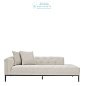 111350 Lounge Sofa Cesare right pebble grey Eichholtz