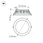Встраиваемый светильник Arlight LTD-220WH-FROST 30 Вт IP44 — фото 1