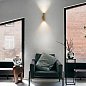 Настенный светильник Look LED AP2 SQUARE D30 H150 ON-OFF 3000K Ideal Lux 353357, черный — фото 1
