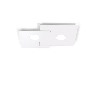 Kolarz SQUARE A1337.12.1.W потолочный светильник белый длина 32cm ширина 44cm высота 3cm 2 лампы gx53