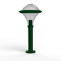 Dallas N° 7; Smoked polycarbonate E27 75W; Fir green