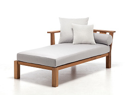 Gervasoni Outdoor Кушетка из тикового сада Gervasoni