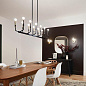 Armand 42.75" 12 Light Linear Chandelier Black and Bronze люстра 52350BK Kichler — фото 2
