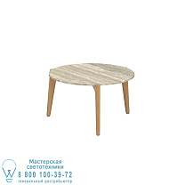 СТОЛИК TEA TIME Ø 60CM ИЗ КЕРАМИЧЕСКОГО ТРАВЕРТИНО Royal Botania