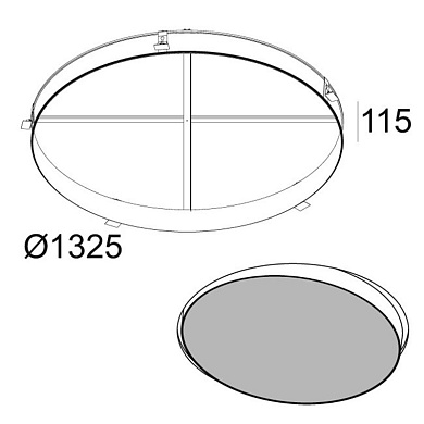 274 94 1310 Delta Light OPTIONS SUPERNOVA 125 ВСТРАИВАЕМЫЙ КОМПЛЕКТ