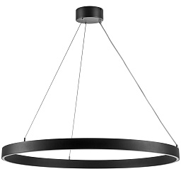 748037 Lightstar Saturno подвесной светильник кольцевой формы черного цвета