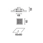 Q951 Laser Blade XS iGuzzini Frame recessed luminaire - 9 cells - General Lighting Pro - DALI — фото 1