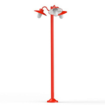 Belcour N° 6; Frosted glass E27 60W; Traffic red