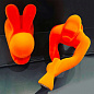 10003VI-FL Qeeboo Kong XS Velvet TL PT настольный или напольный светильник дизайнерский фиолетовый — фото 2