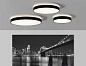 ACB Iluminacion Lisboa 3851/80 Потолочный светильник Textured Black, LED 1x80W 4000K 7320lm + LED 1x12W 4000K 915lm, Integrated LED, Casambi