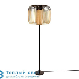 20103 29 Forestier Bamboo торшер с абажуром из тонких деревянных планок и металлической стойкой