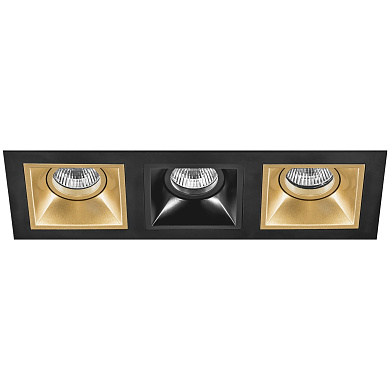 D537030703 Lightstar Domino точечный светильник, 50Вт, золото;черный