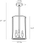44448 Riggs Pendant Arteriors подвесной светильник