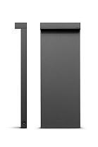 Minilook боллард односторонний H. 580mm антрацитово-серый 4000 K 8.9 Вт