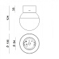 CA146ACHWDI Linea Light Rossini AP потолочный светильник сферической формы хром — фото 3