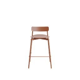 M0811313 La Petite Friture Fromme Барный стул 65 см терракотовый