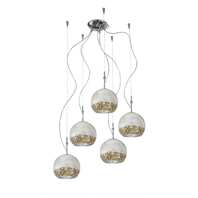 подвесной светильник с золотыми элементами