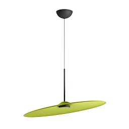 F58A52 43 Fabbian Acustica акустический светильник с диском зеленого оттенка